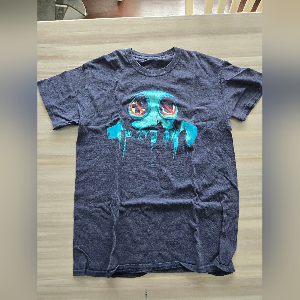 The Purge -Gray Tee with Blue and Red Design